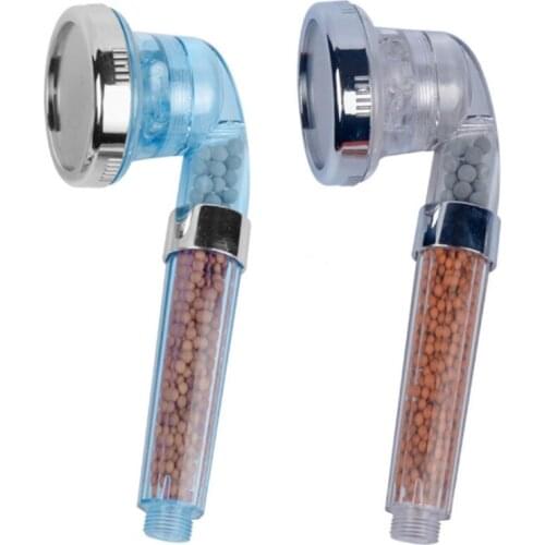 3-Function Adjustable Showerhead High Pressure Water-Saving Jetting Shower Head Anion Filter SPA Nozzle for Home Bathroom