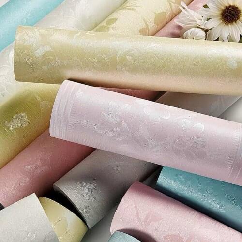 3d pink roses flowers wallpaper PVC waterproof 3 D embossed wedding room bedroom hotel project wallpaper high-grade home decor