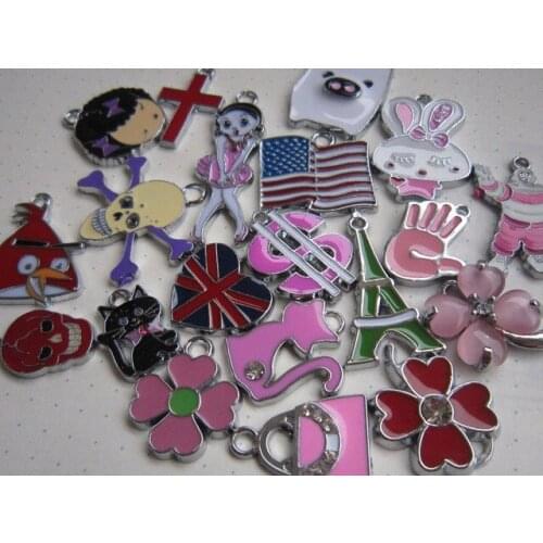 Free shipping-Mixed Hang Charms Fit Pet Collar Necklace Bracelet Cell Phone Charms 10pcs/lot