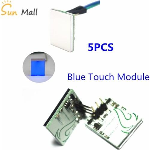 Big sale! 5PCS Blue 2.7V-6V Capacitive Touch Switch Module Strong anti-interference HTTM-SCB