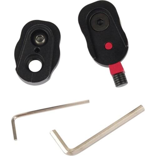 Mini Quick Release Plate With 3/8 Inch Screw Hole and & 1/4 Inch Screw for Monitors DSLR Cameras & Other Cameras