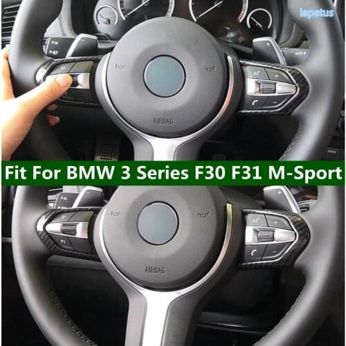 Lapetus ABS Interior Mouldings Accessories For BMW 3 Series F30 F31 M-Sport Auto Styling Steering Wheel Decoration Cover Trim