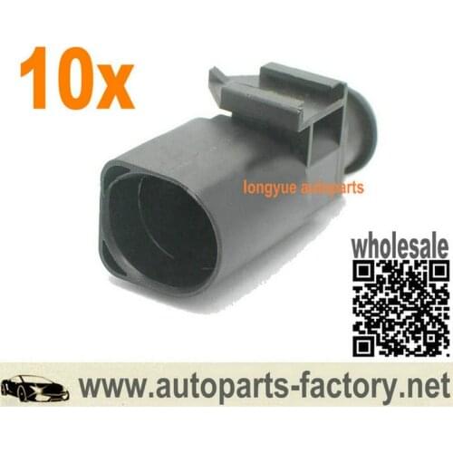 Longyue 10set Male 4P Water Temperature Sensor Plug for VW 4B0 973 812 4B0973812 Include Terminals
