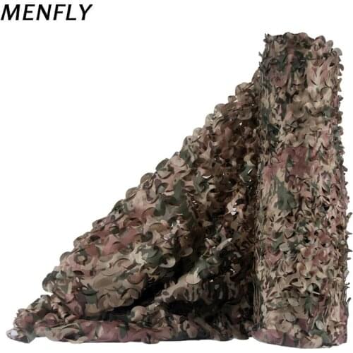 MENFLY 1.5m Wide Single Layer CP Military Camouflage Outdoor Army Nets Hunting Camo Netting Pergola Gazebo Shade Garden Hiding