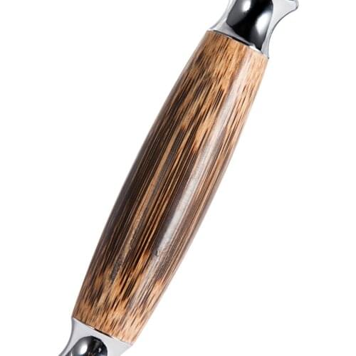 Mens Bamboo Handle Double Edge Shaving Safety Razors Hair Beard Shaver Tool
