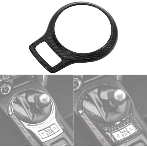 For Toyota GT86 Subaru BRZ 2012-2016 Carbon Fiber Central Gear Shift Trim Cover Panel Decration Interior Parts
