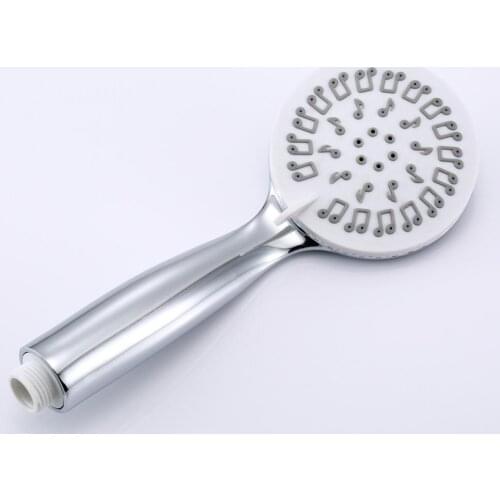 SHUIELIN High Pressure Shower Head Handheld Shower Head Round ABS Nozzle Filter Showerhead Bathtub Faucet Accessories