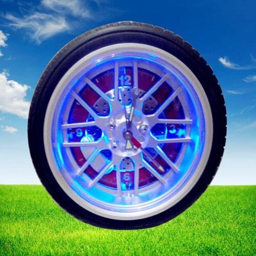 New 10 inch fashion creative digital watch exotic personalized gifts wall clock plastic tire clock living room decor