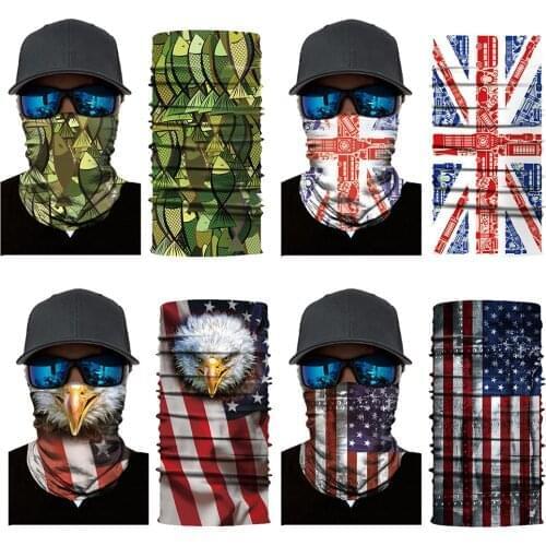 Hiking Scarf Sport Headwear Men Women Motorcycle Neck Warmer Headband Outdoor Sunscreen Seamless Tubular Camo Bandana Cycling
