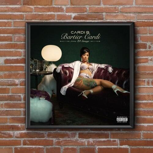 Bartier Cardi Music Album Cover Poster Music Singer Star Canvas Poster Wall Painting Home Decoration ( No Frame )