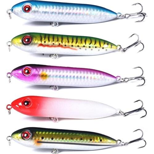 5pcs Fishing Lure Bait Wobbler Sea Fishing Surface Fishing Hard Fishing Tackle Isca Artificial Bass 10cm 12g