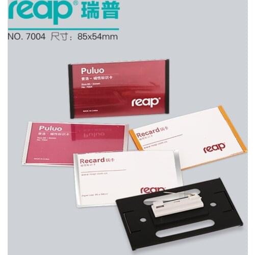 Reap7004j 10pcs/1 Lot Abs 90*54mm Name Tag Badge Holder Pin Badges Id Holders Work Employee Card