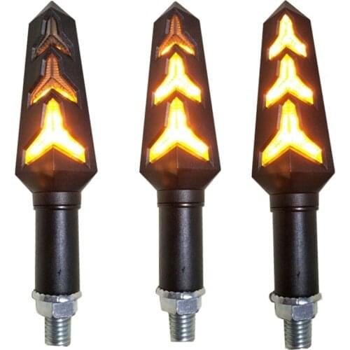 Super Bright Durable Universal 1PC Flowing Water Lights Turn Signal Light Replacement Motorbike Refit 12V Motorcycle