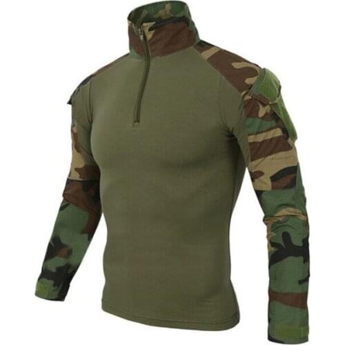 US Army Tactical Military Uniform Airsoft Camouflage Combat-Proven Shirts Rapid Assault Long Sleeve Shirt Battle Strike