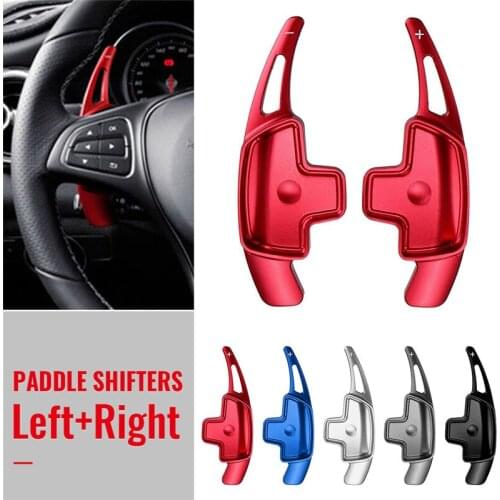 2Pcs Steering Wheel Paddle Shifter Extension Fit For Mercedes Benz Aluminum-Alloy Shift Paddle Blade