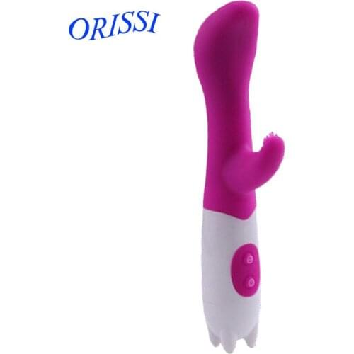 ORISSI 10 Speeds Dual Vibration Didlo G spot Vibrator, Vibrating Stick,Sex Toys for Woman Female Masturbator Adult Products