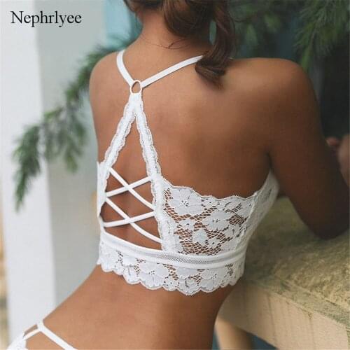 2021 New Women Push Up Bralette Soft Backless Lace Underwear Sexy Vest Female Wireless Padded Bra Seamless Lingerie CA411