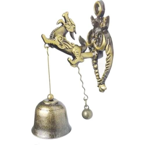 Animal Doorbell Wind Chime Home Decor Unicorn Horse Shape Thoughtful Small Metal Retro 1PC Wall Hanging Decoration