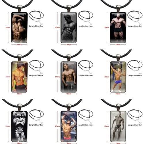Zyzz For Women Girls Glass Pendant Necklace Handmade Half Pendant Rectangle Necklace Websites