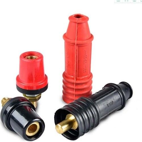 1set bWelding machine K10P male and female quick insertion pure copper fittings Daquan welding line quick connector