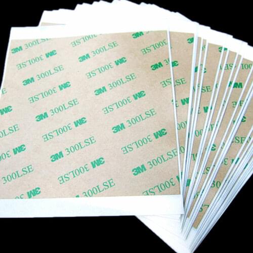 10Pcs 3M 9495 300LSE 100*100mm Heavy Dudy Double Sided Sticky Tape Super Strong Sheet of Adhesive - Cell Phone Repair