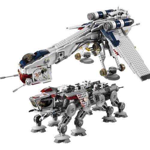 1788pcs Republic Dropship with AT-OT Walker DIY Model Building Blocks Bricks Funny Toys Brick Christmas Gifts