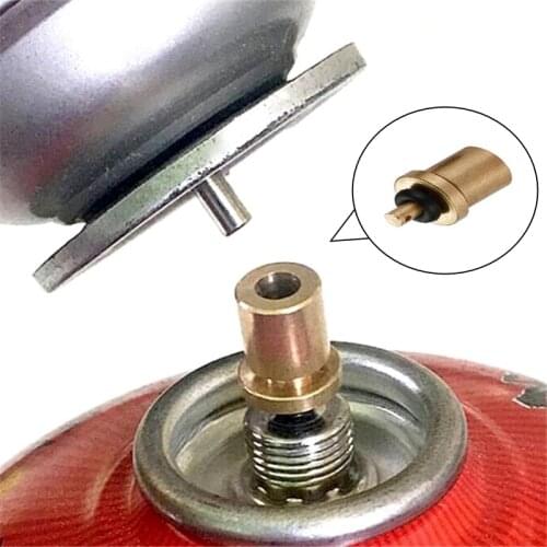 Picnic Gas Refill Adapter Outdoor Camping Equipment Hiking Stove Gas Cylinder Tank Refill Adapter Practical Stove Accessories