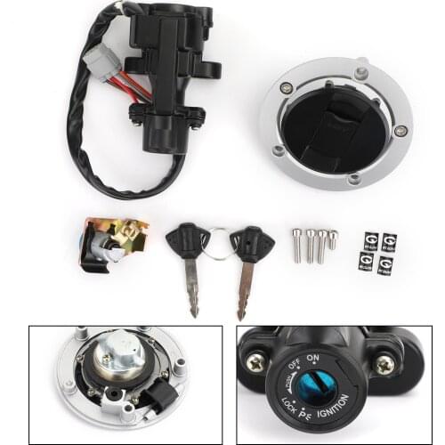 Areyourshop For Suzuki GSXR600 GSXR750 GSXR1000 DL650 DL1000 V-Strom Ignition Switch Fuel Gas Cap Seat Lock Keys Kit 37101-40821