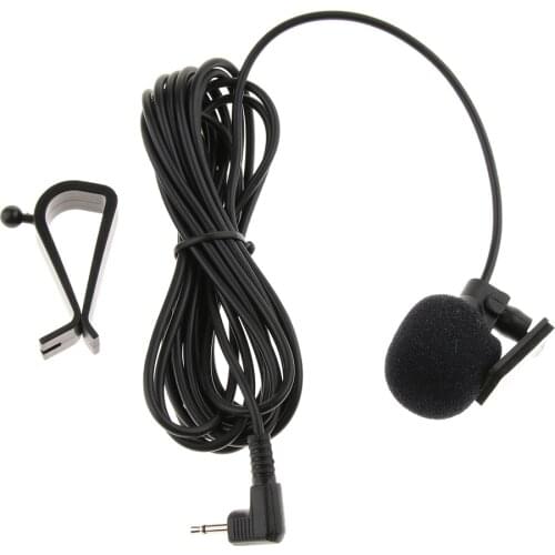Car Stereo External Microphone for Stereo GPS DVD Radio 3.5mm elbow mono