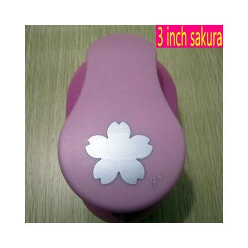 Free shipping 3 inch (about 7.2cm) sakura model of craft punch for scrapbook eva foam punch for DIY handmade paper punches