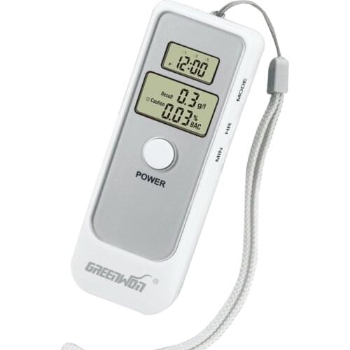 GREENWON High Quality Digital Alcohol Tester Alcohol Breath Tester Portable Alcohol Breathalyzer Without Mouthpiece