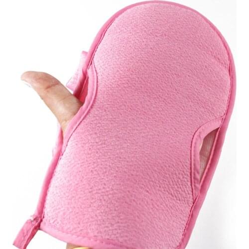 Double-sided Bath Towel Rubbing Shower Gloves Bathroom Accessories