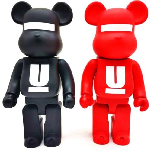 Bear@bricklys 28cm 400% Bearbricklys Pvc Action Figures Blocks Bear Dolls Decoration Models Friends Toys Christmas Gifts UI
