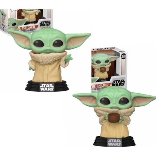 Star Wars Yoda Baby THE CHILD #368 The Child with Cup 378# Vinyl Figure Dolls Bobble-Head Toy Car decoration gift Toys
