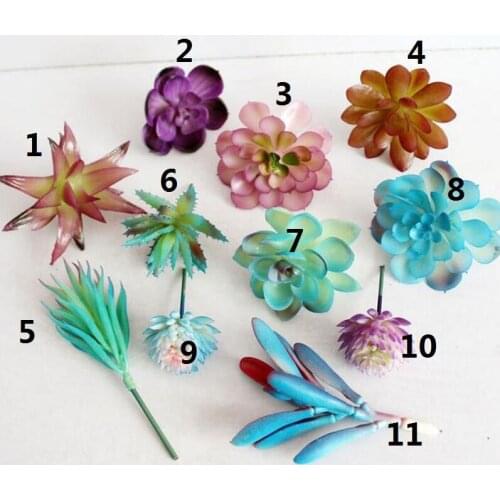 Artificial Succulents Plants Fake Flower Lifelike Mini Artificial Plant Landscape Home Decorations LX2181