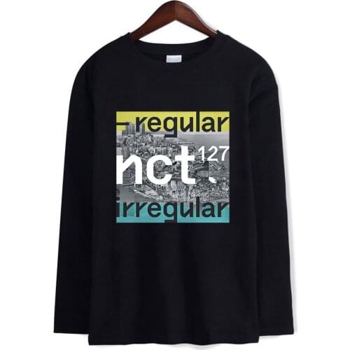 Kpop NCT 127 Long Sleeve t shirt men/women NCT U Album Fashion tshirt t-shirt College Style spring summer t shirts tops clothes