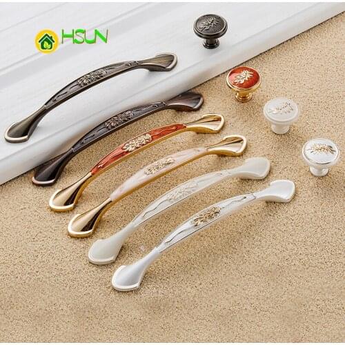Furniture Cabinet Drawer Door Pull Handle Lamber Metal Zinc Euorpean Vintange Kitchen Cupboard Wardrobe Dresser Closet Zinc Knob