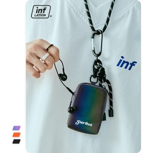 INFLATION Coin Purses Holder Unisex Mini PU Change Wallets Adults Money Bag Coin Bag Children Zipper Small Pouch Change Purse