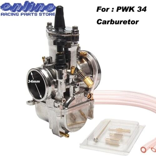 New silver Carburetor for Mikuni Maikuni PWK34 34mm Carb Parts 125cc to 250cc Scooters With Power Jet Motorcycle ATV