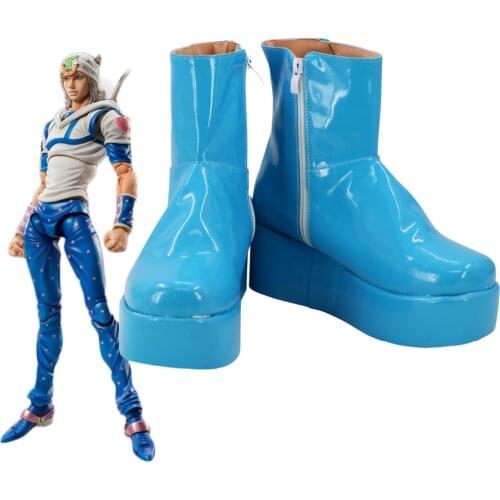 JoJos Bizarre Adventure 7 Johnny Joestar Cosplay Boots Shoes Custom Made Any Size