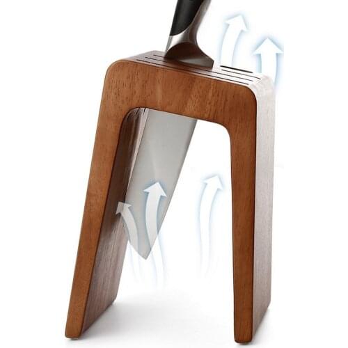 Multifunction Kitchen Wooden Knife Stand Holder for Knife Block Scissors Organizer Storage Block Holder Kitchen Supplies
