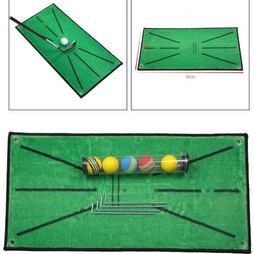 Portable Golf Training Mat Portable Swing Correct Rug Swing Path Batting