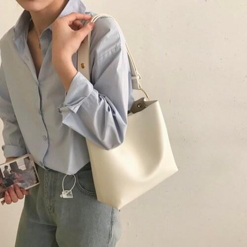 Casual Tote Bags for Womens Shopper Purses and Handbags Composite Bag Shoulder Woman Solid Color Underarm 2021 Summer New Bolsas