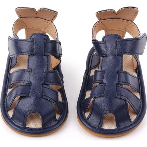 Summer Newborn Baby Sandals Fashion Hollow Out Infant Boys Girls Sandals Clogs Cute Little Kids Bandage Anti-slip Crib Shoes
