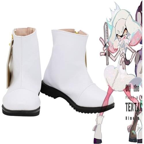 Splatoon 2 Off the Hook Pearl Cosplay Boots White Shoes Custom Made Any Size for Unisex