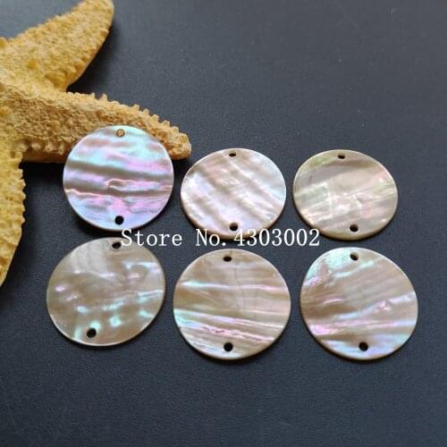 50pcs/lot 20mm New Arrival Natural Round Disk Abalone Shell Mother of Pearl shell for DIY Jewelry Abalone MOP Pearl shell