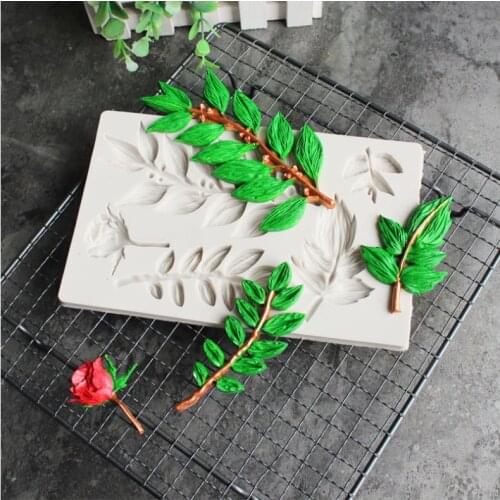 Leaf Fondant Cake Silicone Mold DIY Cake Decoration Tools Chocolate Pastry Mould Soap Molds