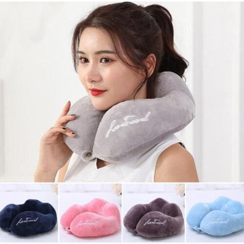 U-Shape Pillow Cervical Spine Car U Shaped Pillows Portable Travel Plane Sleeping Gadget That Slept Bedding Neck Massager
