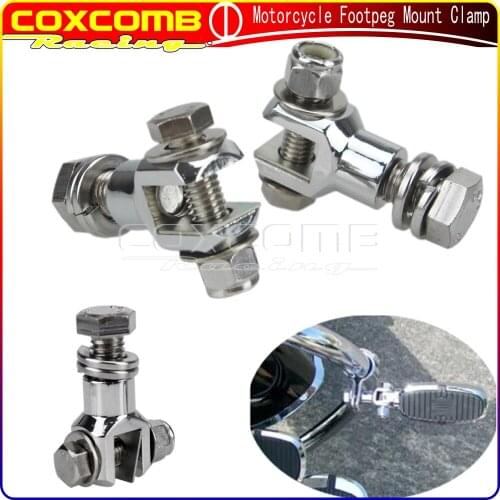 Universal Footpeg Clevis Mount Passenger Foot Peg Support Footrest Mount Bracket For Harley Dyna 883 SPORTSTER Touring YAMAHA