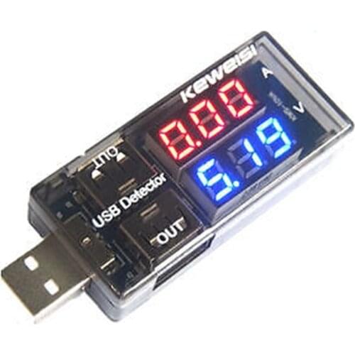 USB Charger Doctor Current Voltage Charging Detector Mobile Power Current and Voltmeter Ammeter Voltage double port